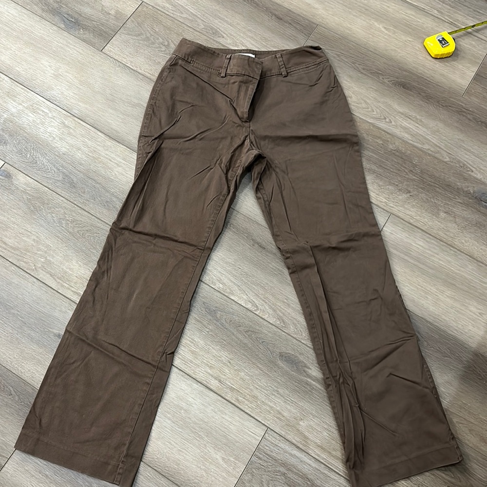 Ann Taylor LOFT “Curvy” Style Brown Trousers, Size 6